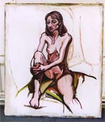 Painting by Joe Barrow - 6ft x 5ft - model Najla.
