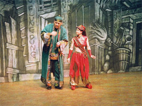 Harlow Playhouse. Aladdin Design - Malvern Hostick Copyright ©. Patrick Walker. Phoebe Tait.