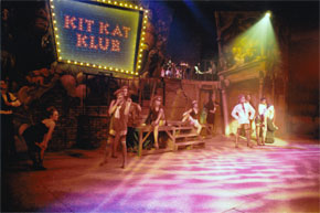 Harlow Playhouse. Cabaret Design - Malvern Hostick Copyright ©. Kit Kat Club.