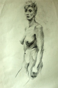 Joan Hargreaves Life Drawing Copyright Malvern Hostick All rights reserved