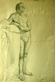 Joan Hargreaves Life Drawing Copyright Malvern Hostick All rights reserved