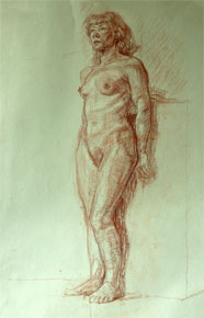 Joan Hargreaves Life Drawing Copyright Malvern Hostick All rights reserved