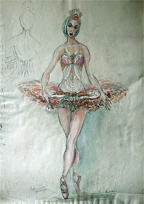 Joan Hargreaves Ballet Costume Copyright Malvern Hostick All rights reserved