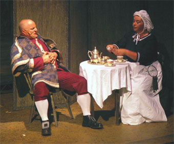 Harlow Playhouse. Oliver Design - Malvern Hostick Copyright ©. Technical rehearsal. Workhouse Parlour.