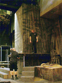 Harlow Playhouse. Design - Malvern Hostick. Oliver. De rigging set.